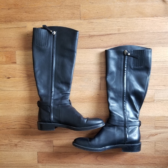 M. Gemi Leather Tall Boots - Picture 2 of 16